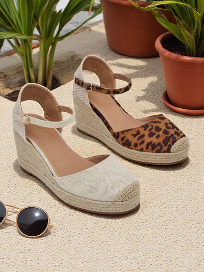 Callista Royalfashion Women's Wedge Sandals Beige Eco Leather