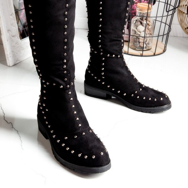 Flat boots with Magus studs - Footwear