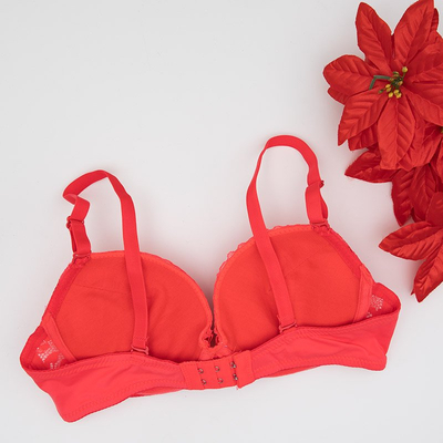 Neon orange padded push up bra - Underwear
