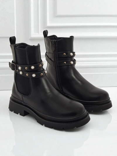 Women's High Eco-Leather Ankle Boots Pearl Mist