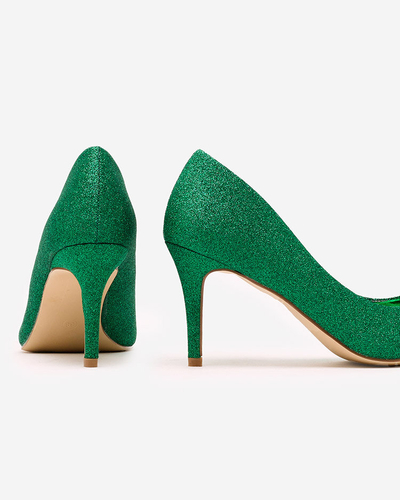 Royalfashion Sieviešu stiletto kurpes ar mirdzumiem Matomliso