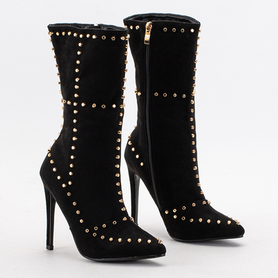 Black women's high stiletto boots Rashiou - Footwear