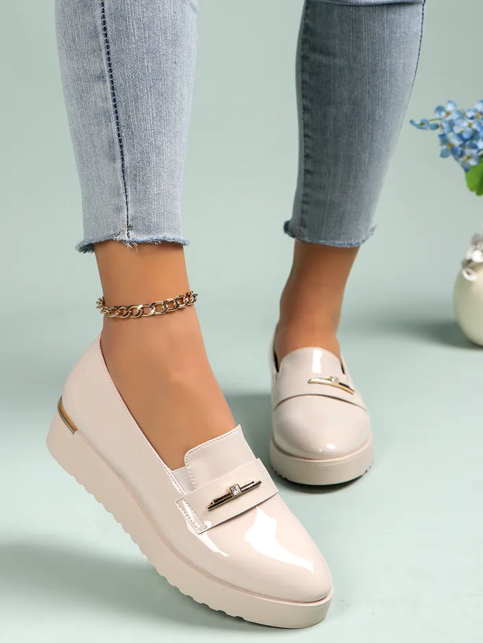 Royalfashion Sieviešu lakotās mokasīnas Arefel