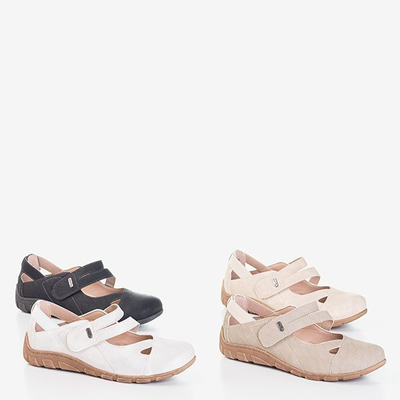 Women's white low cut Perte shoes - Footwear