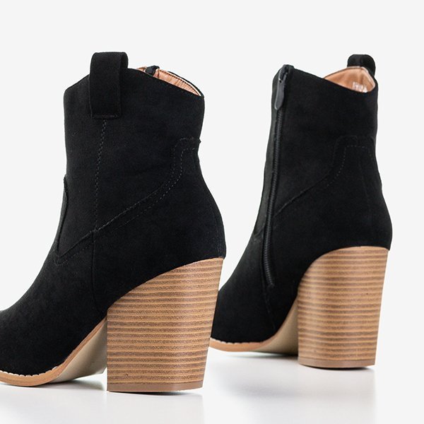 Черные женские сапоги a'la ковбойские сапоги Vitella - Обувь