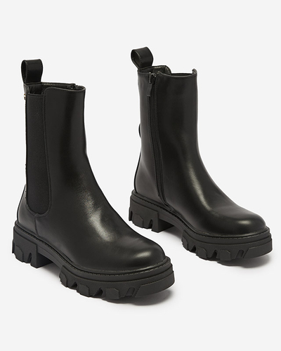 Women's high boots in black Vyvieva- Footwear