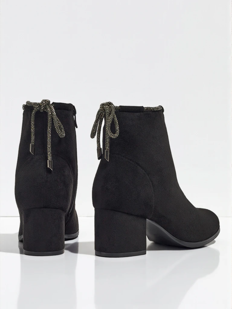 Women's Ornella eco-suede heeled ankle boots