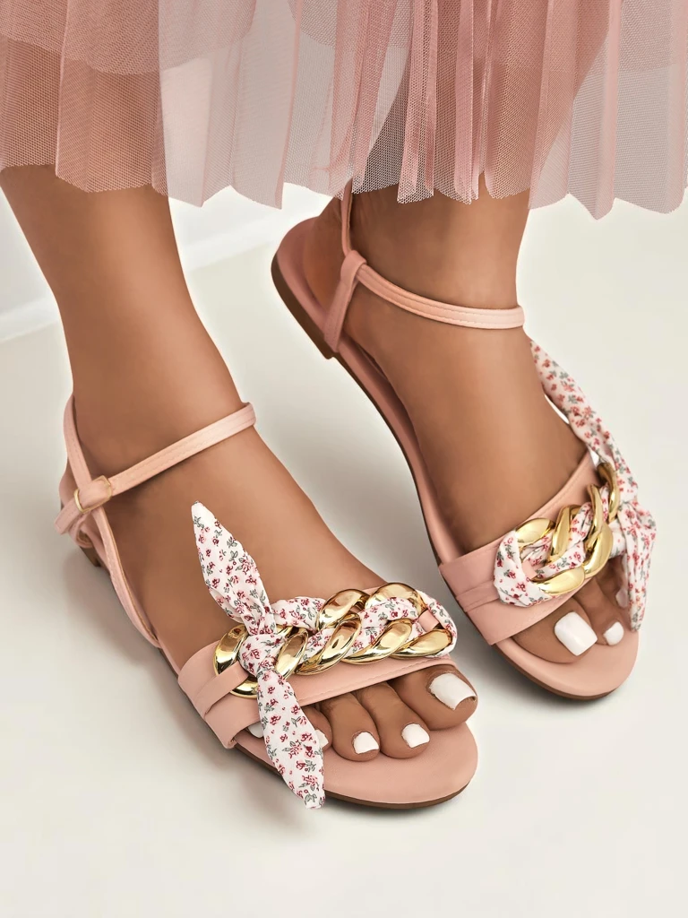 Royalfashion Женские сандалии на плоской подошве BareLuxe