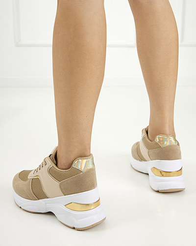 Brown women's sports sneakers shoes Mariuopo - Footwear