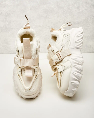 Royalfashion Женские утепленные кроссовки-лодочки