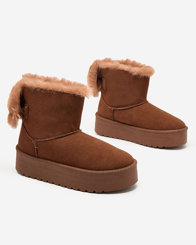 Royalfashion Women's boots a'la snow boots in brown Goroggo