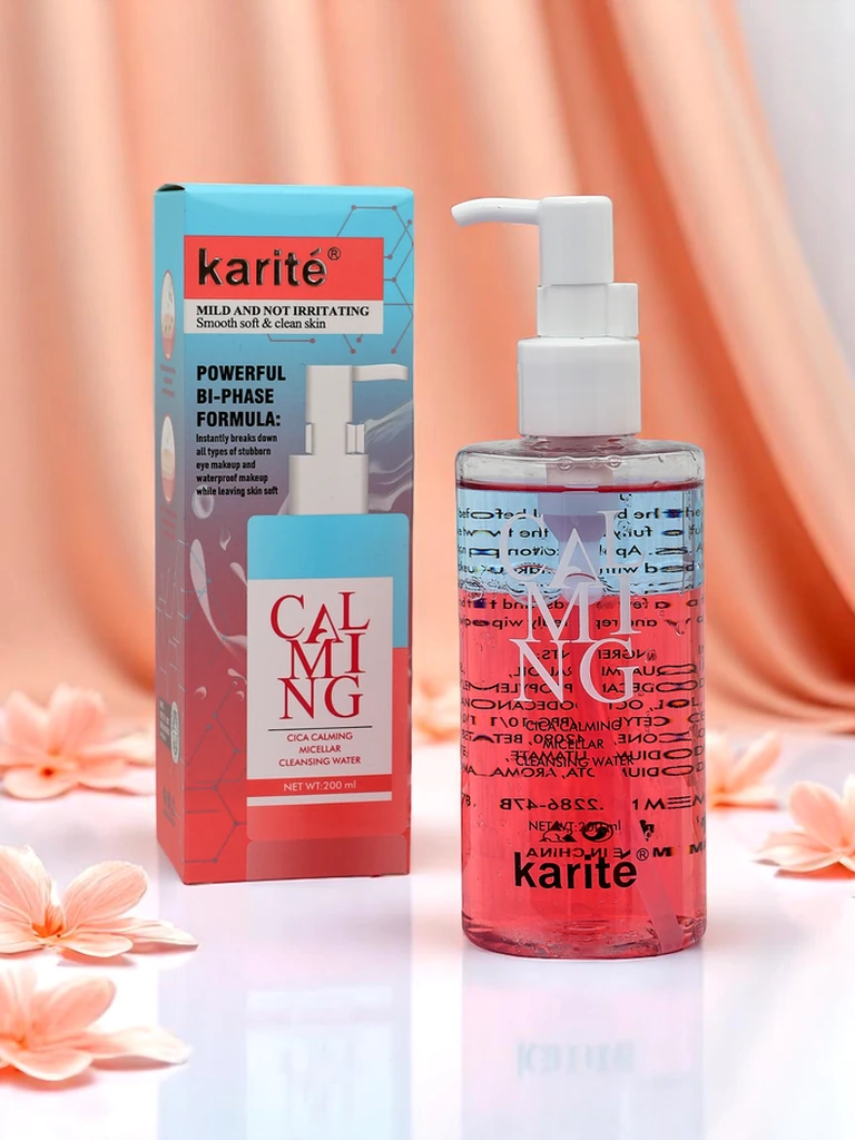 Nomierinoša un mitrinoša divfāžu micelārā attīrošā šķidruma līdzeklis grima noņemšanai ar sūkni