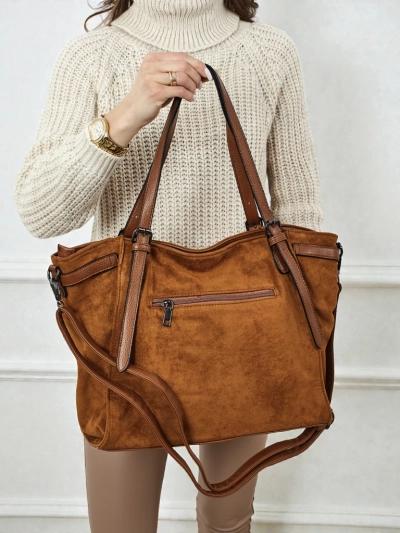 Женская сумка-шоппер Daville из эко-замши