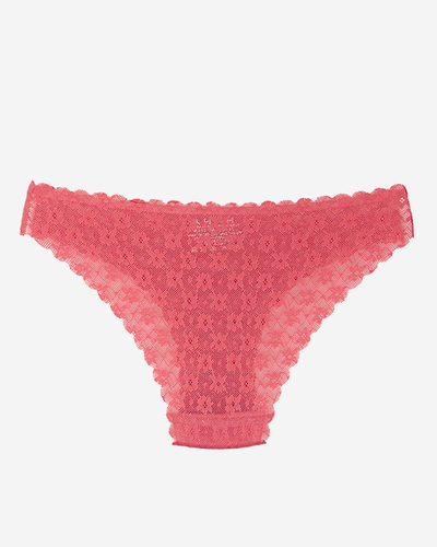 Dark pink seamless lace panties for women - underwear