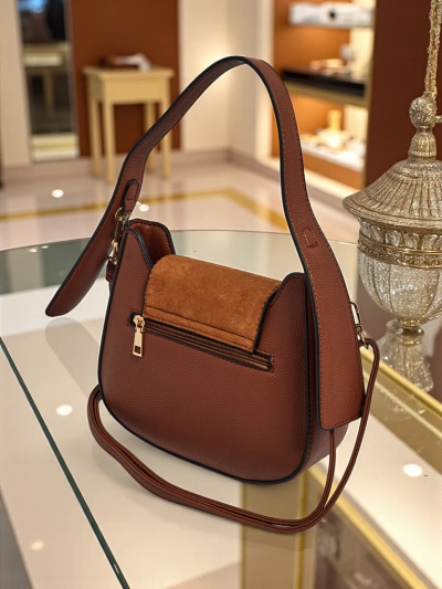 Small women's eco-leather handbag Golden Whisper