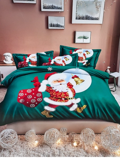 Royalfashion Ziemassvētku gultasveļa 160x200 komplekts 3 DAĻAS