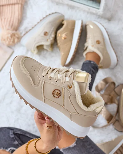 Royalfashion Siltas sieviešu kedas ar kažokādu Boris