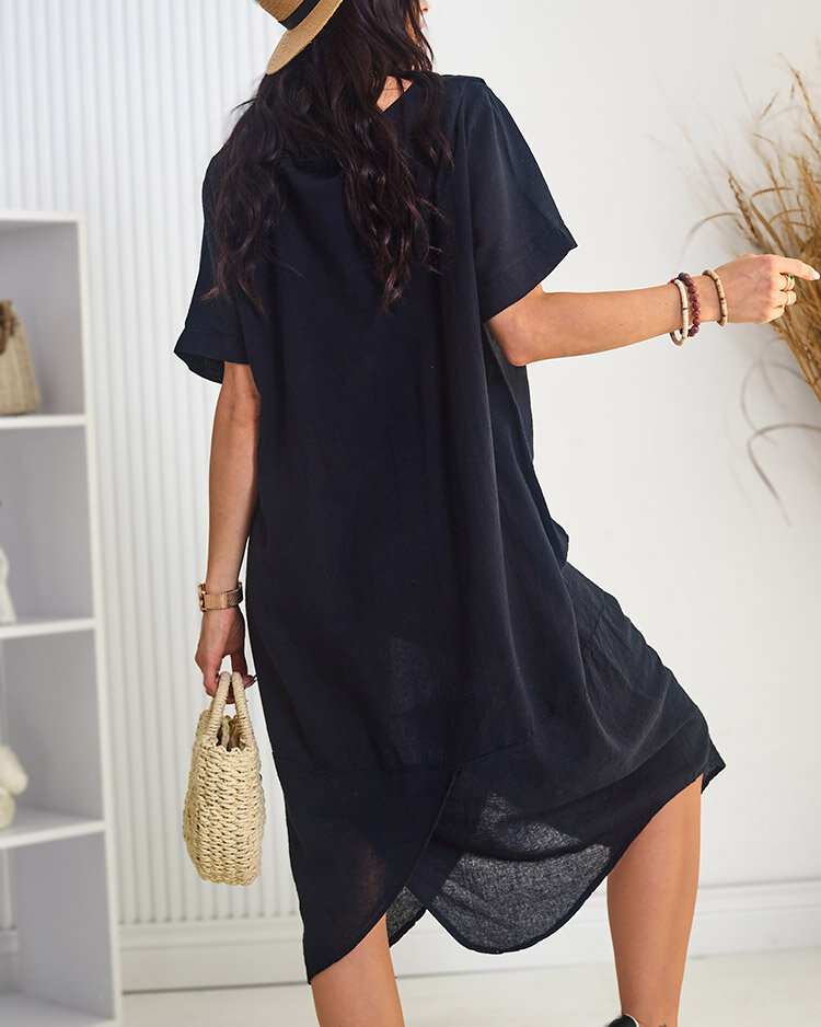 Royalfashion Хлопковое женское oversize-платье