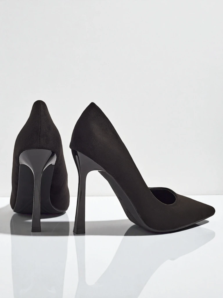 Damskie czółenka na špilce eko zamszowe Belunika