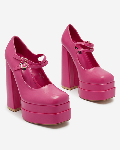 Fuchsia women's high stiletto pumps Edisa - Footwear