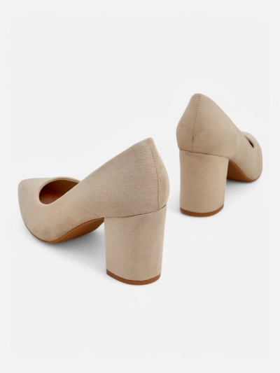 Royalfashion Women's eco suede heeled pumps Ugandes