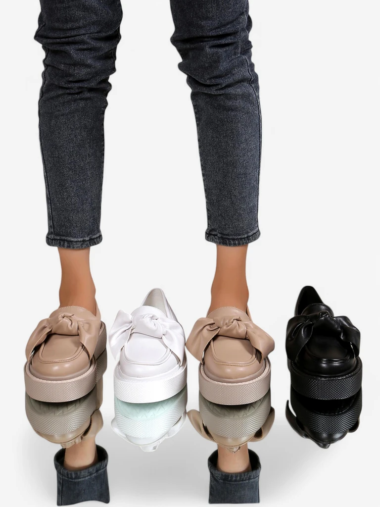 Royalfashion Eleganti sieviešu mokasīni ar lentīti Ortto