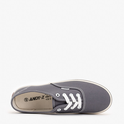 Gray Okilet lace-up sneakers for men - Footwear