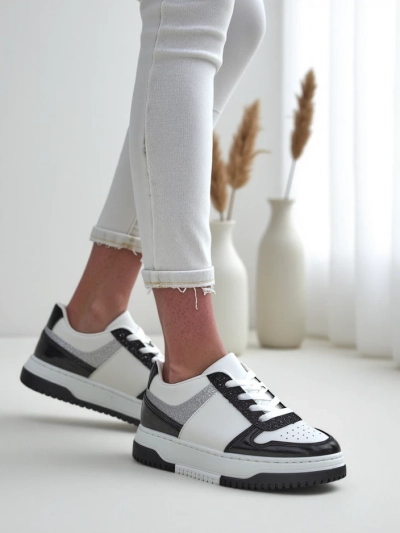 Royalfashion Women's sneakers with glitter Qisofi