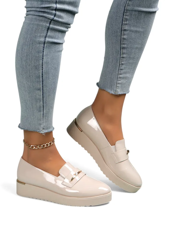 Royalfashion Sieviešu lakotās mokasīnas Arefel