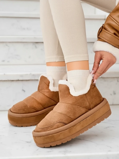 Royalfashion Sieviešu Zoeno īsie zābaki a'la sniega zābaki