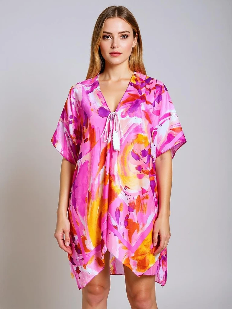 Royalfashion Парео – женская летняя пляжная туника с узорами Wild Coast