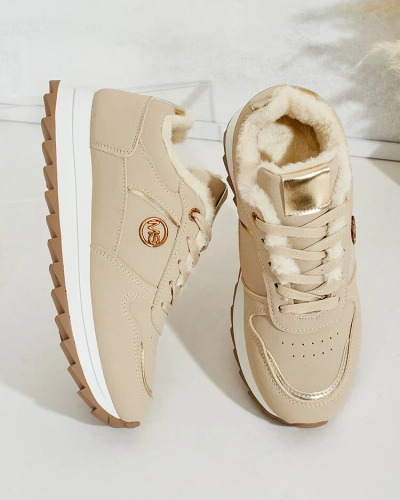 Royalfashion Siltas sieviešu kedas ar kažokādu Boris