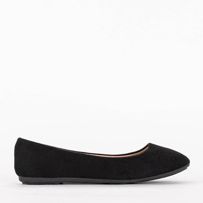 Black women's flat ballerinas Amara - Footwear