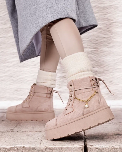 Royalfashion Женские ботинки на шнуровке Woruces