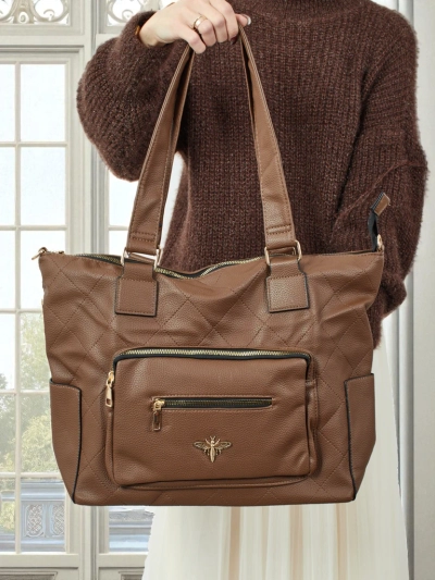 Women's shopper bag eco leather quilted Marvaya