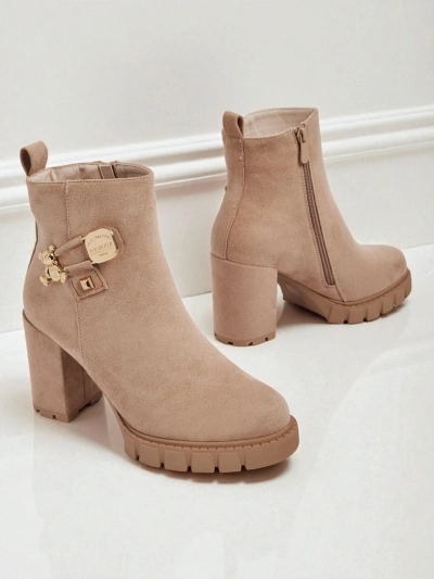 Women's Eco Suede Heeled Ankle Boots Bearr