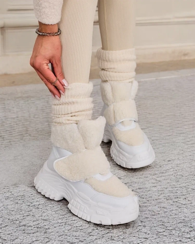 Royalfashion Women's snow boots with sheepskin Segulla