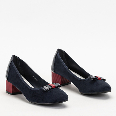 Navy blue women's high heels Sentiso - Footwear