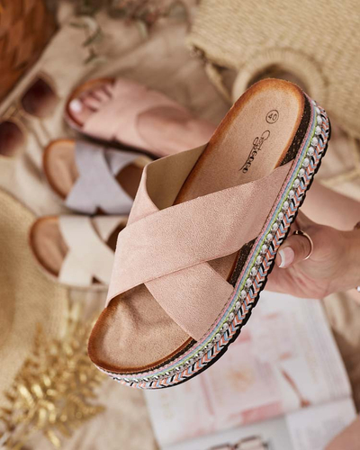 Royalfashion Women's flip-flops on a flat sole Tomlla