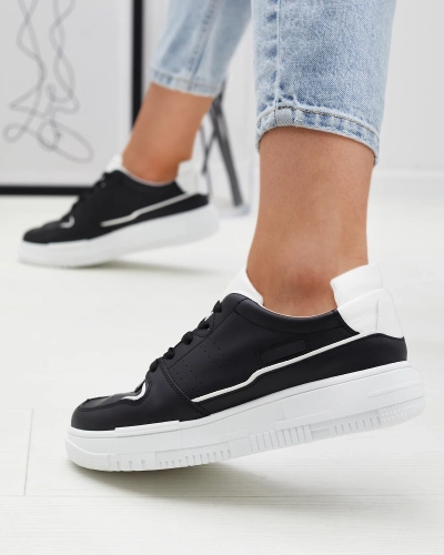 Women's sports sneakers in black Hellar - Footwear