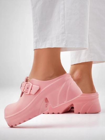 Royalfashion Women's rubber heeled sandals Voxones