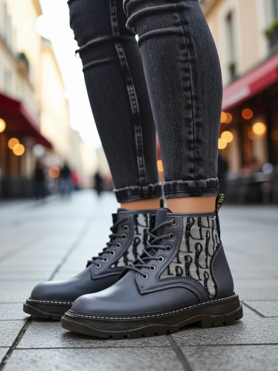 Royalfashion Women's ankle boots with print Efrioz