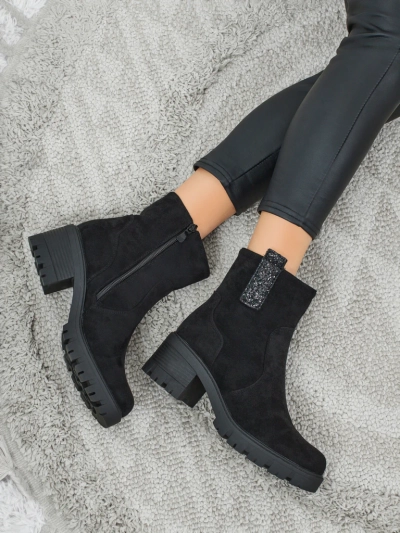 Women's Maelis eco-suede heeled ankle boots