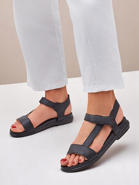 Royalfashion sieviešu sandales ar plakanu zoli Lillia