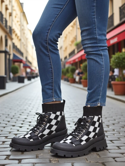 Royalfashion Women's ankle boots with a print Zorinose