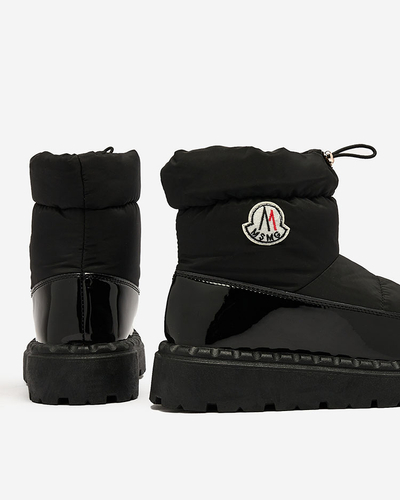 Royalfashion Sieviešu slips-on sniega zābaki melnā krāsā Ireda