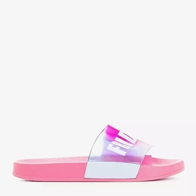 OUTLET Dark pink women's slippers Friday - Footwear