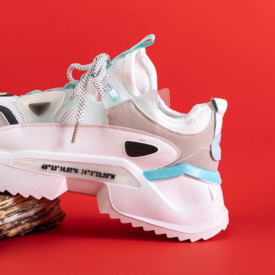 Белые мужские спортивные кроссовки Mapsy