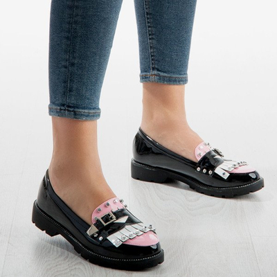 Black moccasins with Gwadalaha ornaments - Footwear