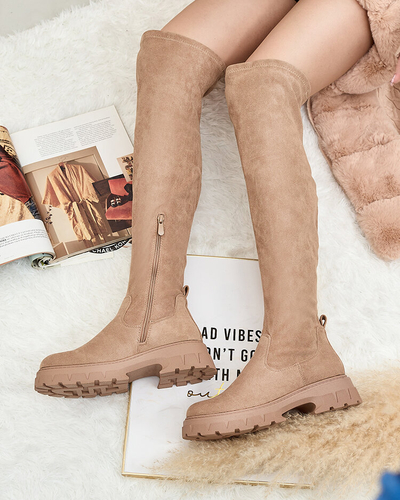Royalfashion Women's Ridesel knee-high boots